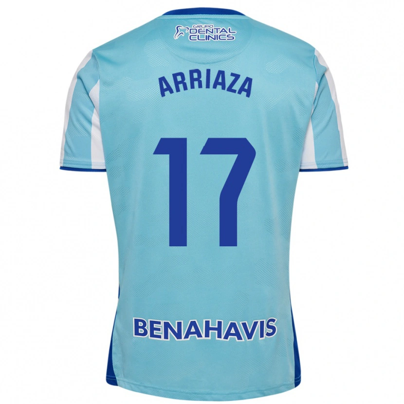 Danxen Hombre Camiseta Pablo Arriaza #17 Celeste Blanco 1ª Equipación 2025/26 La Camisa