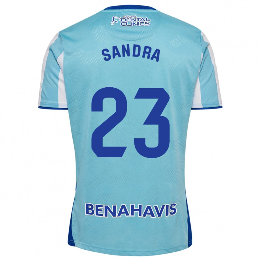 Danxen Hombre Camiseta Sandra #23 Celeste Blanco 1ª Equipación 2025/26 La Camisa