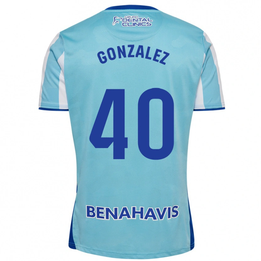Danxen Hombre Camiseta Carol González #40 Celeste Blanco 1ª Equipación 2025/26 La Camisa