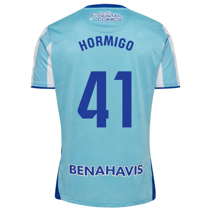 Danxen Hombre Camiseta Cintia Hormigo #41 Celeste Blanco 1ª Equipación 2025/26 La Camisa
