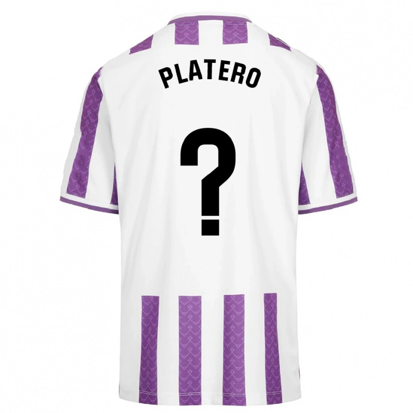 Danxen Hombre Camiseta Miguel Platero #0 Morado Blanco 1ª Equipación 2025/26 La Camisa