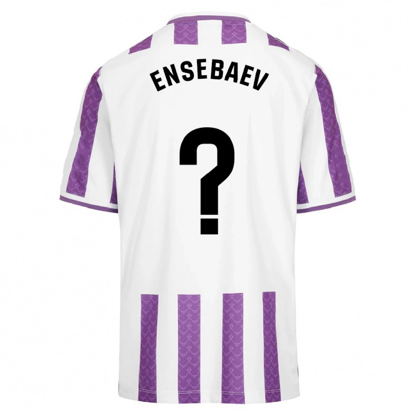 Danxen Hombre Camiseta Mokhammed Ensebaev #0 Morado Blanco 1ª Equipación 2025/26 La Camisa