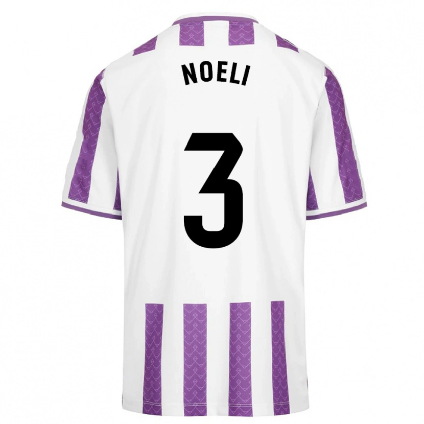 Danxen Hombre Camiseta Noelia Díez González #3 Morado Blanco 1ª Equipación 2025/26 La Camisa