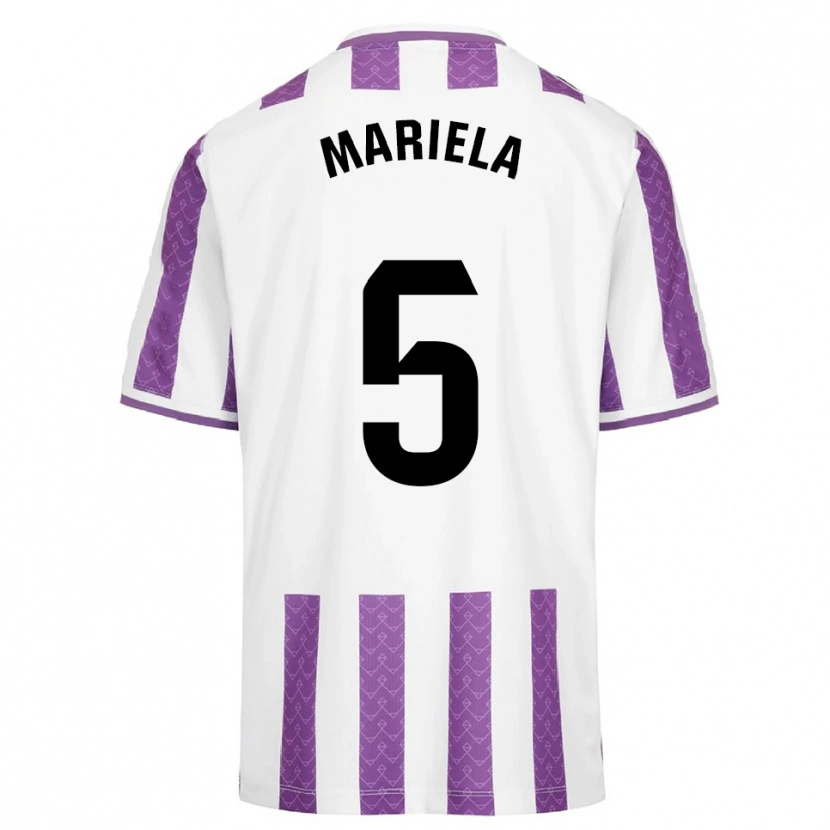 Danxen Hombre Camiseta Mariela Conde Gomez #5 Morado Blanco 1ª Equipación 2025/26 La Camisa