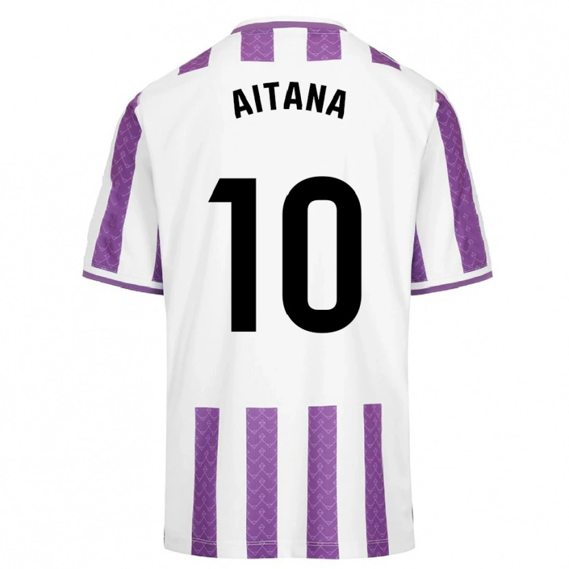 Danxen Hombre Camiseta Aitana Ruda Lara #10 Morado Blanco 1ª Equipación 2025/26 La Camisa