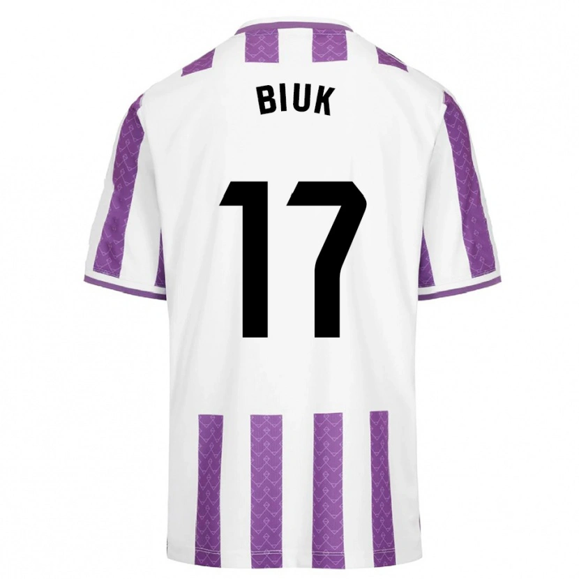 Danxen Hombre Camiseta Stipe Biuk #17 Morado Blanco 1ª Equipación 2025/26 La Camisa