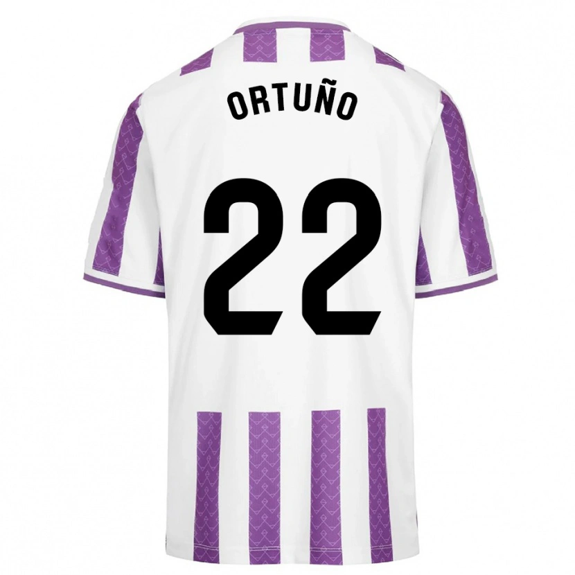 Danxen Hombre Camiseta Fran Ortuño #22 Morado Blanco 1ª Equipación 2025/26 La Camisa