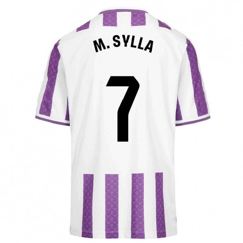 Danxen Hombre Camiseta Mamadou Sylla #7 Morado Blanco 1ª Equipación 2025/26 La Camisa