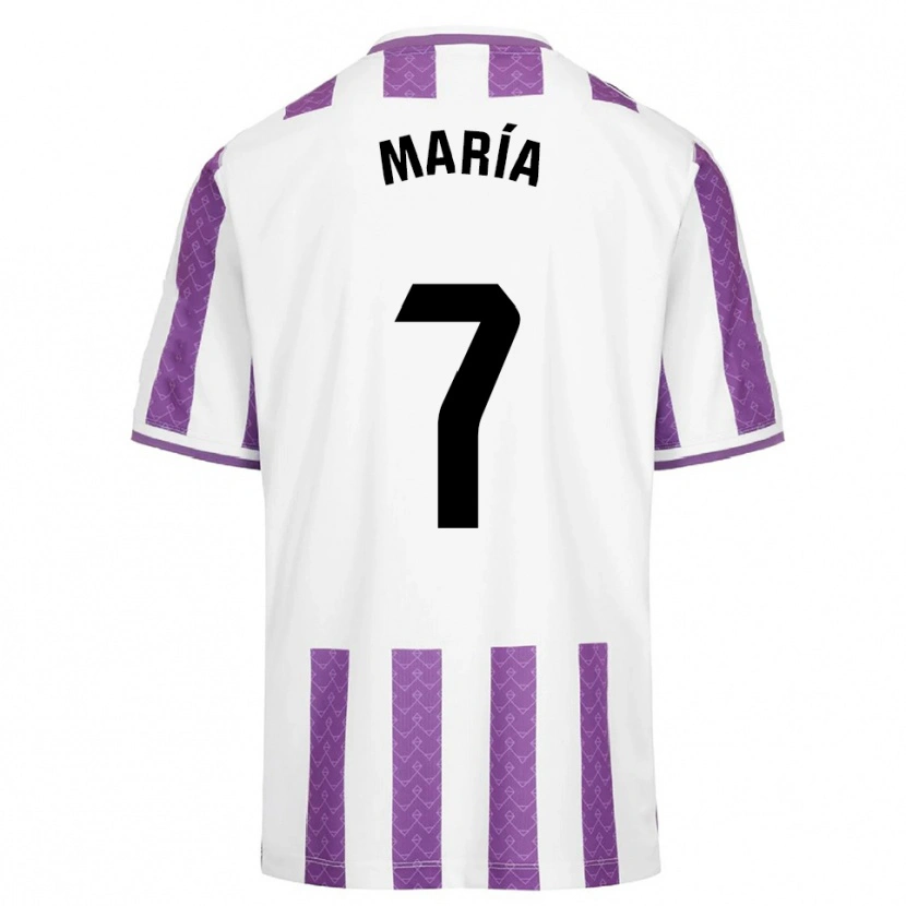 Danxen Hombre Camiseta María González Bombín #7 Morado Blanco 1ª Equipación 2025/26 La Camisa