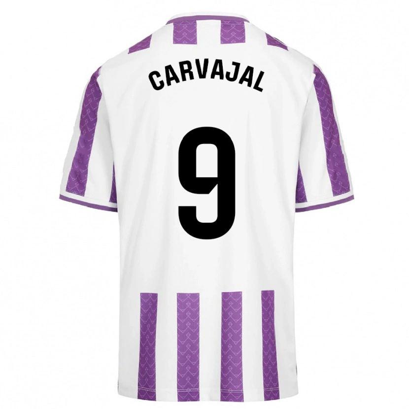 Danxen Hombre Camiseta Ángel Carvajal #9 Morado Blanco 1ª Equipación 2025/26 La Camisa