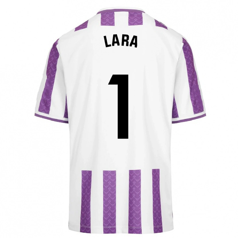 Danxen Hombre Camiseta Lara Lara De Las Heras Coello #1 Morado Blanco 1ª Equipación 2025/26 La Camisa