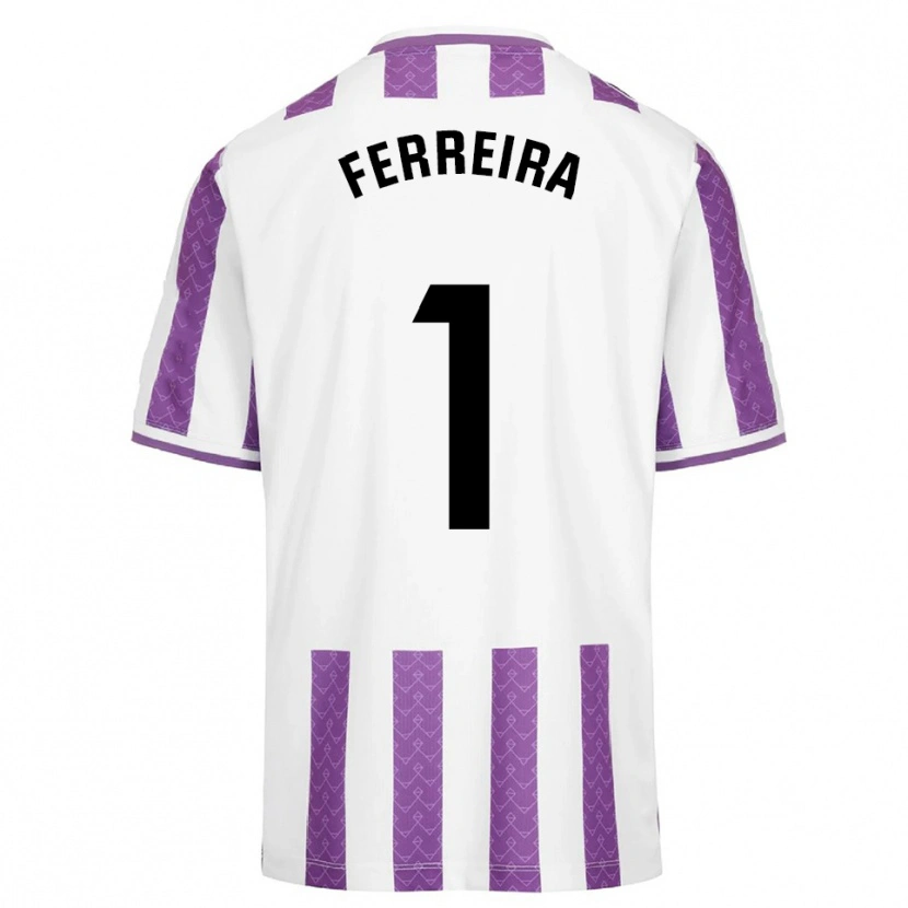 Danxen Hombre Camiseta Andre Ferreira #1 Morado Blanco 1ª Equipación 2025/26 La Camisa