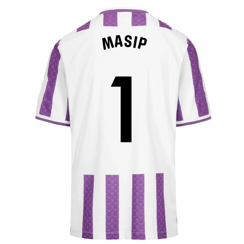 Danxen Hombre Camiseta Jordi Masip #1 Morado Blanco 1ª Equipación 2025/26 La Camisa