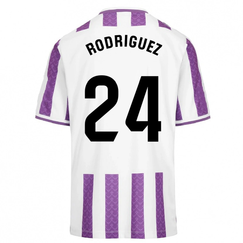 Danxen Hombre Camiseta Yago Rodríguez #24 Morado Blanco 1ª Equipación 2025/26 La Camisa