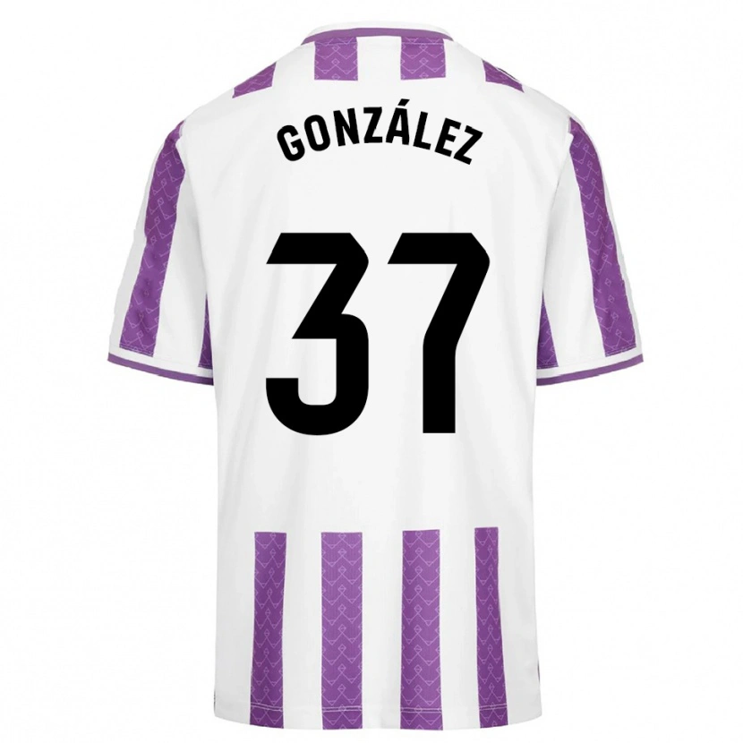 Danxen Hombre Camiseta Raúl González #37 Morado Blanco 1ª Equipación 2025/26 La Camisa