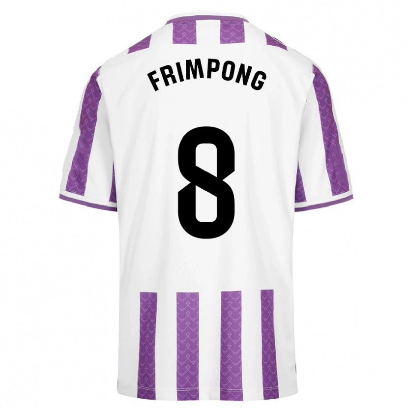 Danxen Hombre Camiseta Eugene Frimpong #8 Morado Blanco 1ª Equipación 2025/26 La Camisa
