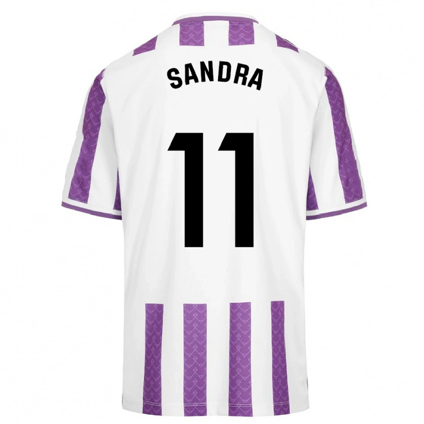 Danxen Hombre Camiseta Sandra Luengo González #11 Morado Blanco 1ª Equipación 2025/26 La Camisa
