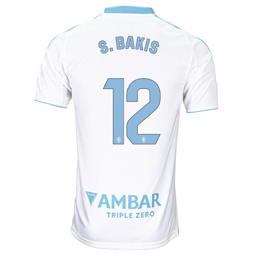 Danxen Hombre Camiseta Sinan Bakış #12 Blanco Celeste 1ª Equipación 2025/26 La Camisa