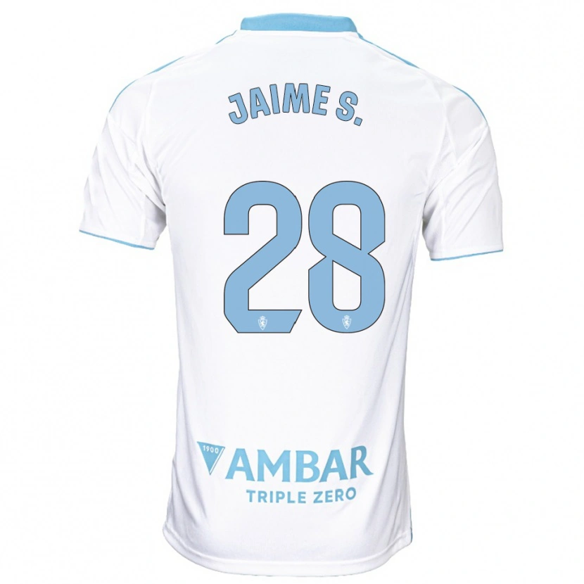 Danxen Hombre Camiseta Jaime Sánchez #28 Blanco Celeste 1ª Equipación 2025/26 La Camisa
