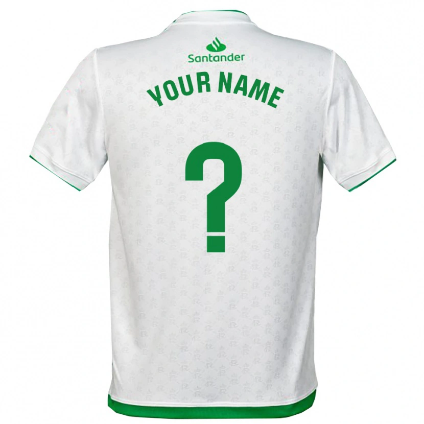 Danxen Hombre Camiseta Su Nombre #0 Verde Blanco 1ª Equipación 2025/26 La Camisa