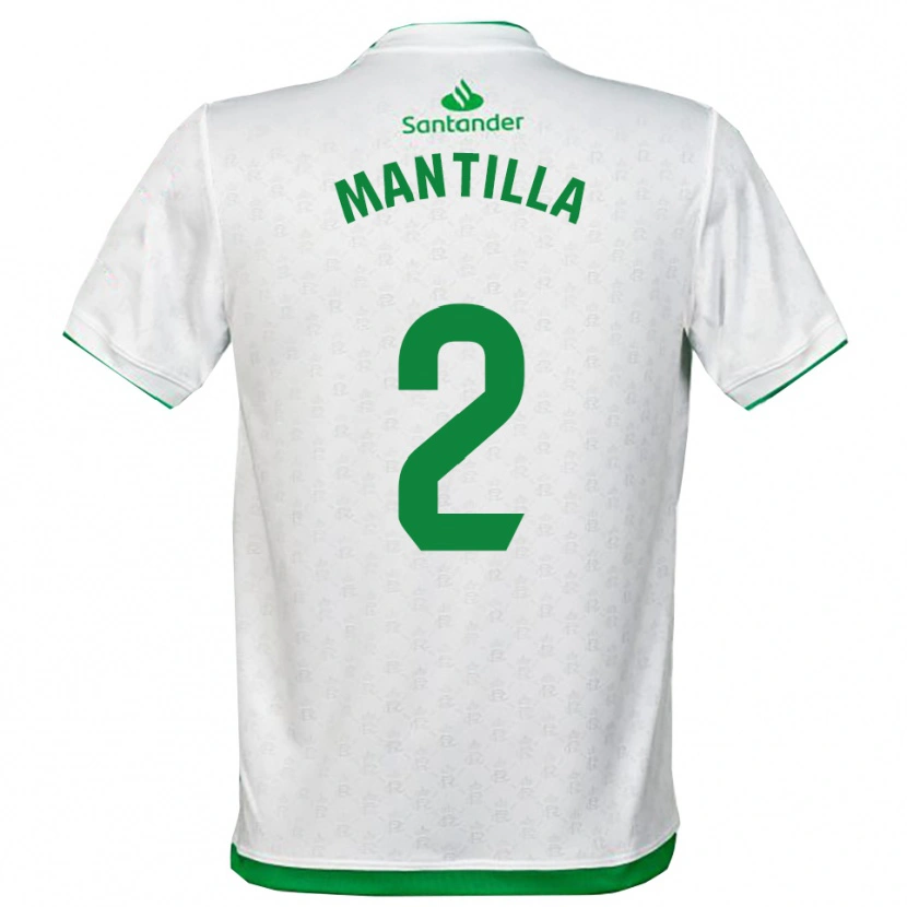 Danxen Hombre Camiseta Álvaro Mantilla #2 Verde Blanco 1ª Equipación 2025/26 La Camisa