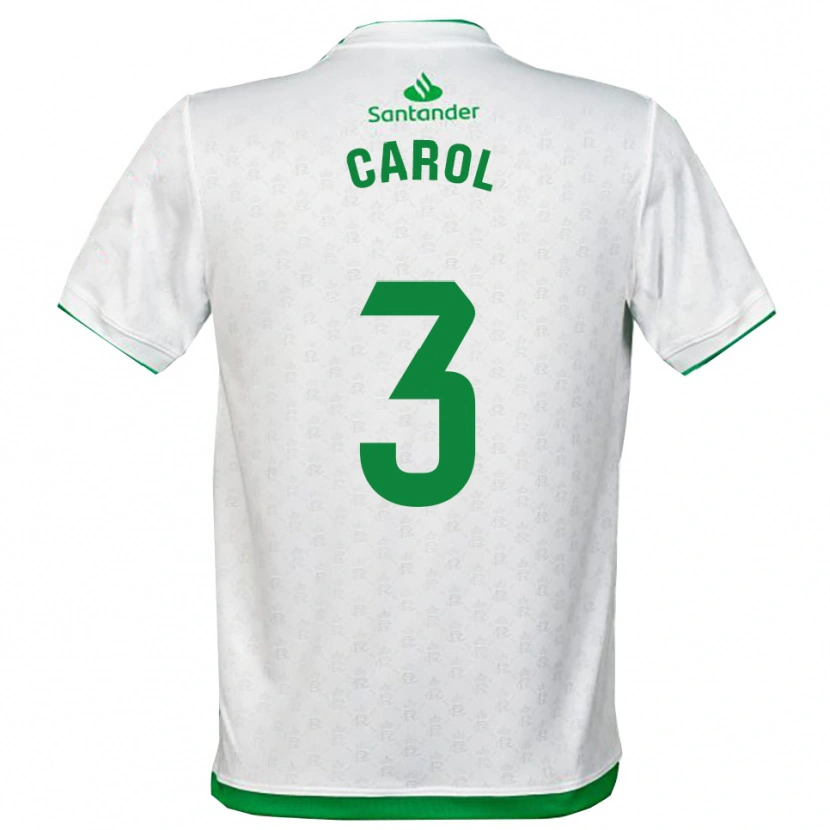 Danxen Hombre Camiseta Carolina Hernández Fernández #3 Verde Blanco 1ª Equipación 2025/26 La Camisa