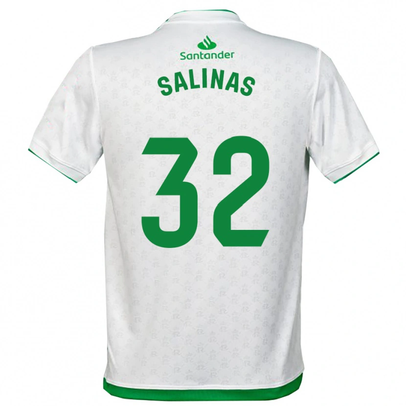 Danxen Hombre Camiseta Jorge Salinas #32 Verde Blanco 1ª Equipación 2025/26 La Camisa