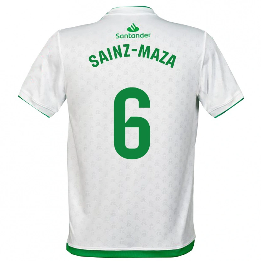 Danxen Hombre Camiseta Íñigo Sainz-Maza #6 Verde Blanco 1ª Equipación 2025/26 La Camisa