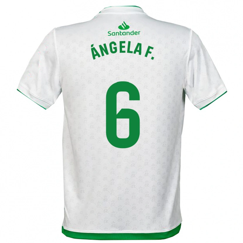 Danxen Hombre Camiseta Ángela Fernández Fraile #6 Verde Blanco 1ª Equipación 2025/26 La Camisa