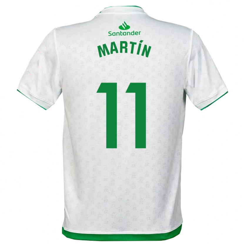 Danxen Hombre Camiseta Andrés Martín #11 Verde Blanco 1ª Equipación 2025/26 La Camisa