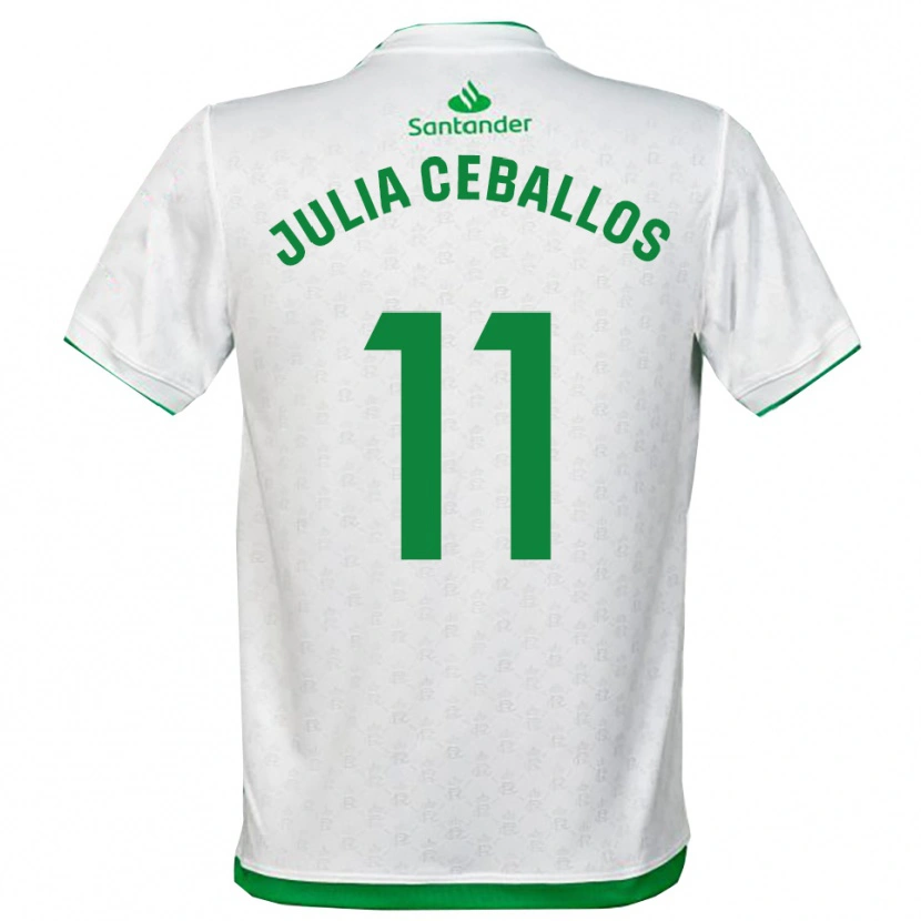 Danxen Hombre Camiseta Julia Ceballos Carrancio #11 Verde Blanco 1ª Equipación 2025/26 La Camisa