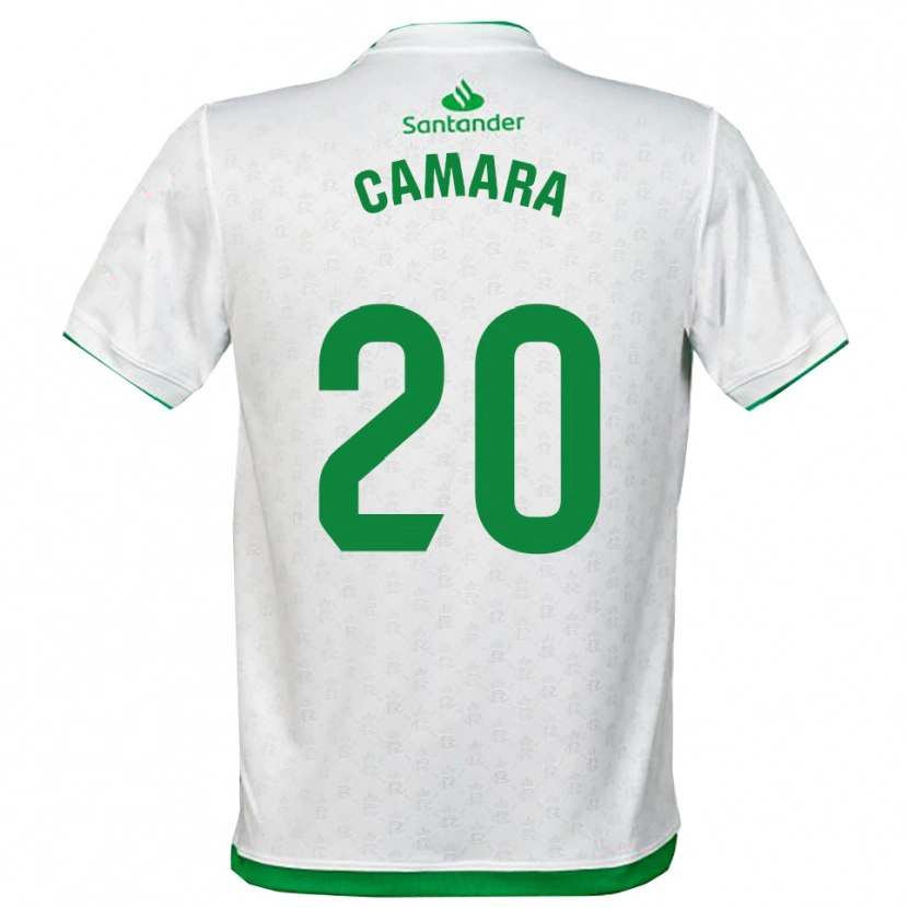 Danxen Hombre Camiseta Suleiman Camara #20 Verde Blanco 1ª Equipación 2025/26 La Camisa