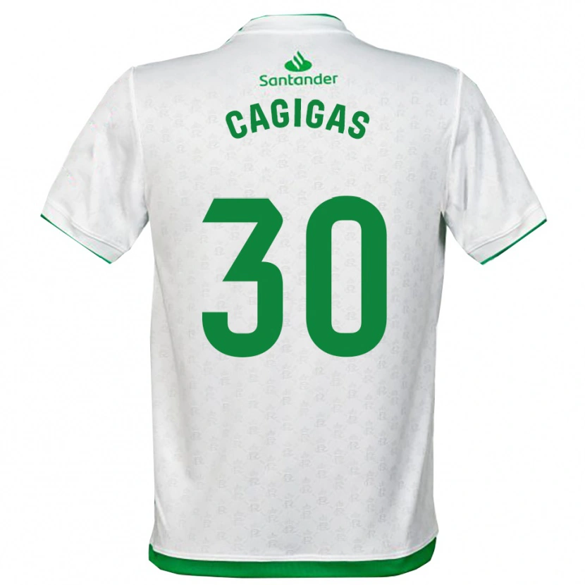 Danxen Hombre Camiseta Iván Cagigas #30 Verde Blanco 1ª Equipación 2025/26 La Camisa