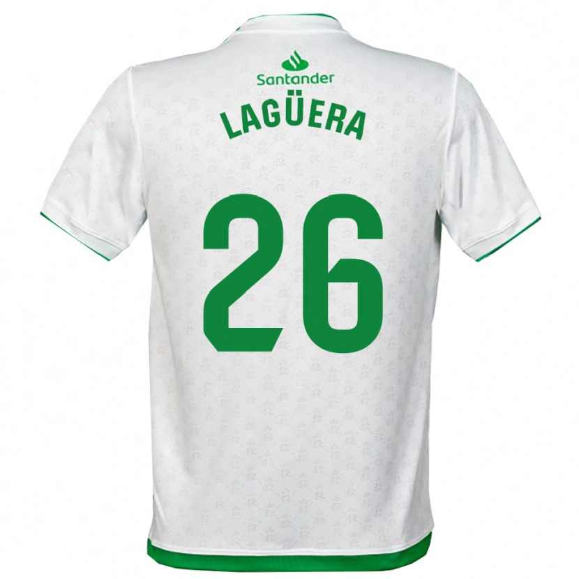 Danxen Hombre Camiseta Christian Lagüera #26 Verde Blanco 1ª Equipación 2025/26 La Camisa
