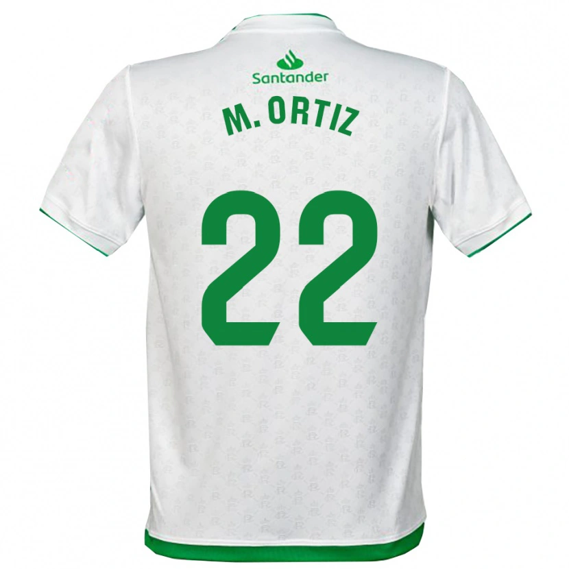 Danxen Hombre Camiseta María Ortiz Heras #22 Verde Blanco 1ª Equipación 2025/26 La Camisa