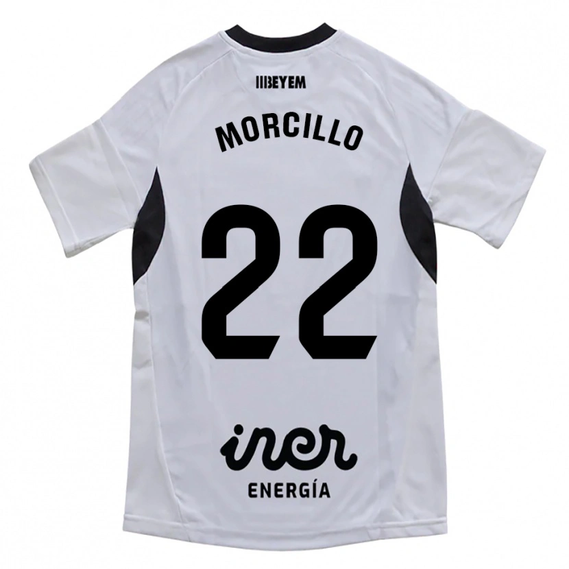 Danxen Hombre Camiseta Jon Morcillo #22 Blanco Morado 1ª Equipación 2025/26 La Camisa