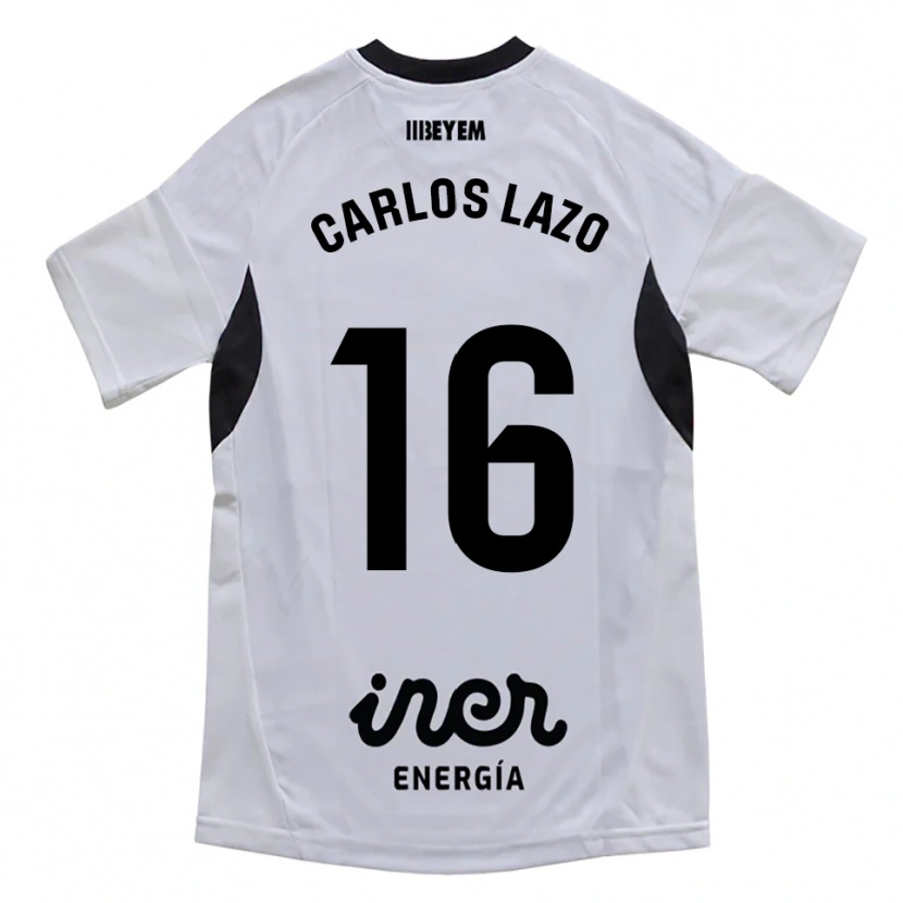 Danxen Hombre Camiseta José Carlos Lazo #16 Blanco Morado 1ª Equipación 2025/26 La Camisa