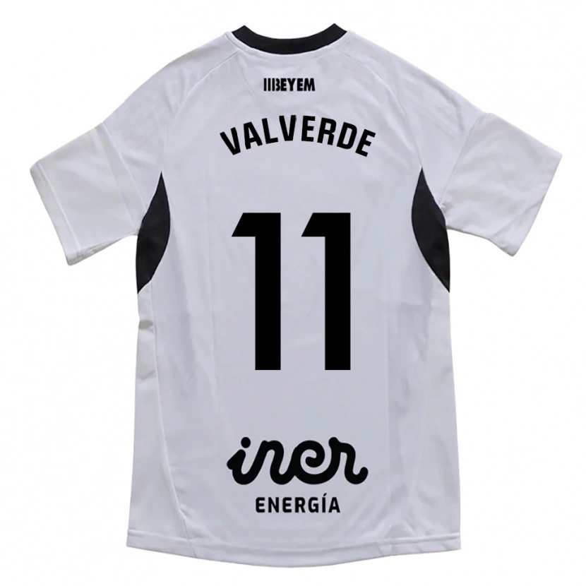 Danxen Hombre Camiseta Victor Valverde #11 Blanco Morado 1ª Equipación 2025/26 La Camisa