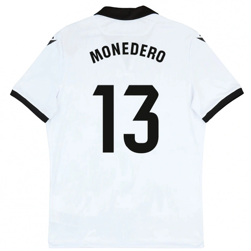 Danxen Hombre Camiseta Marc Monedero #13 Blanco Negro 1ª Equipación 2025/26 La Camisa