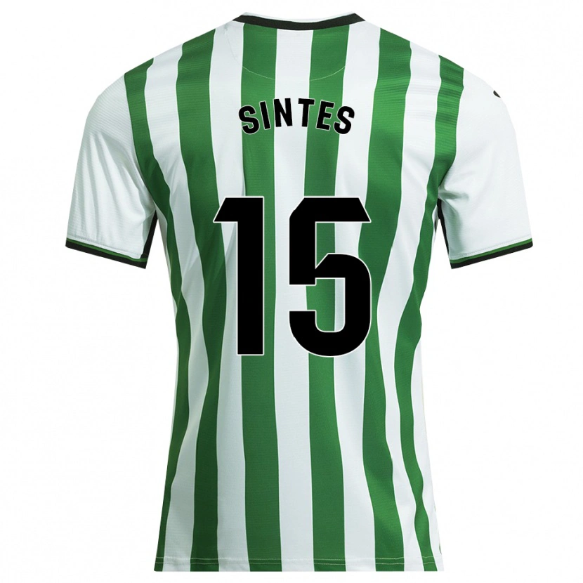 Danxen Hombre Camiseta Xavi Sintes #15 Blanco Verde 1ª Equipación 2025/26 La Camisa