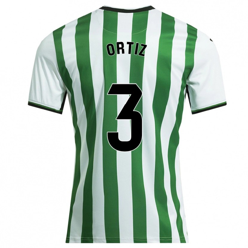 Danxen Hombre Camiseta Josema Ortiz #3 Blanco Verde 1ª Equipación 2025/26 La Camisa