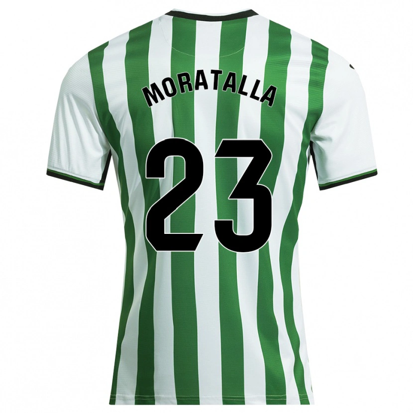 Danxen Hombre Camiseta Gonzalo Moratalla #23 Blanco Verde 1ª Equipación 2025/26 La Camisa