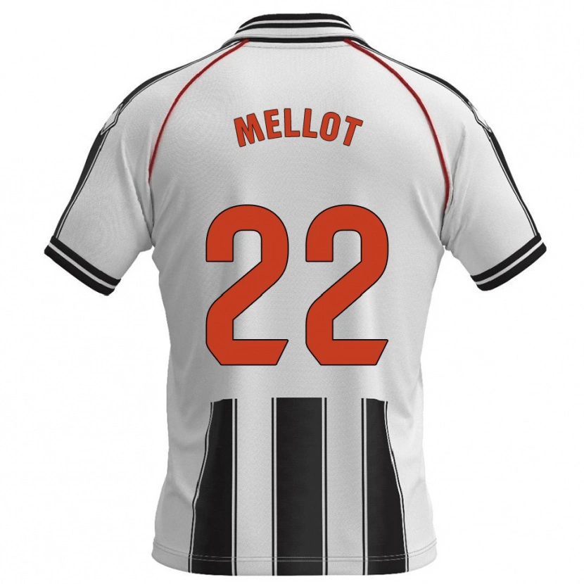 Danxen Hombre Camiseta Jérémy Mellot #22 Blanco Negro 1ª Equipación 2025/26 La Camisa