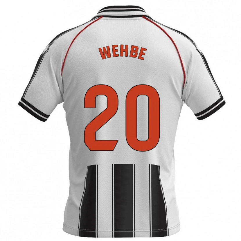 Danxen Hombre Camiseta Charbel Wehbe #20 Blanco Negro 1ª Equipación 2025/26 La Camisa