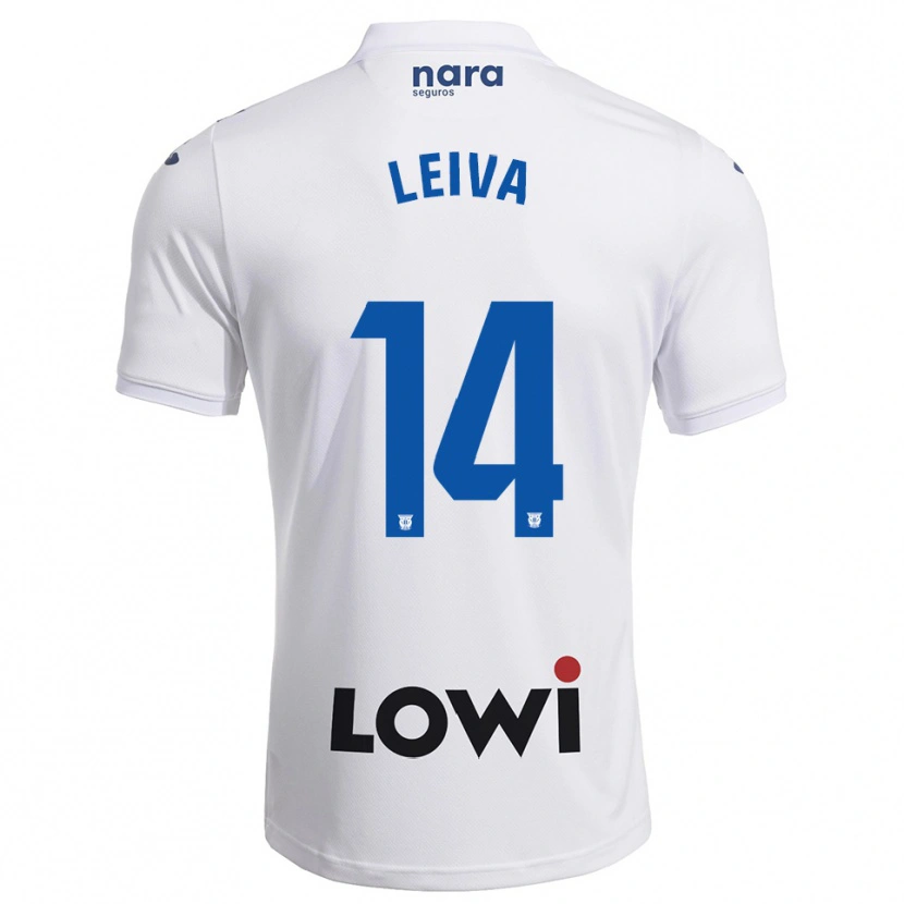 Danxen Hombre Camiseta Marcos Leiva #14 Blanco Marino 1ª Equipación 2025/26 La Camisa