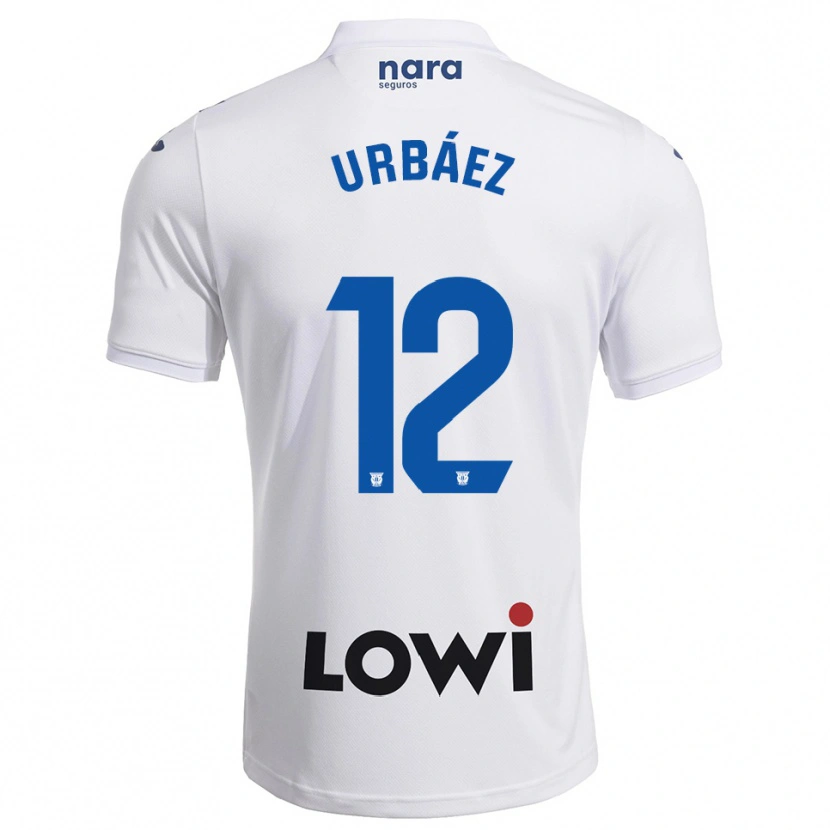 Danxen Hombre Camiseta Joao Urbáez #12 Blanco Marino 1ª Equipación 2025/26 La Camisa