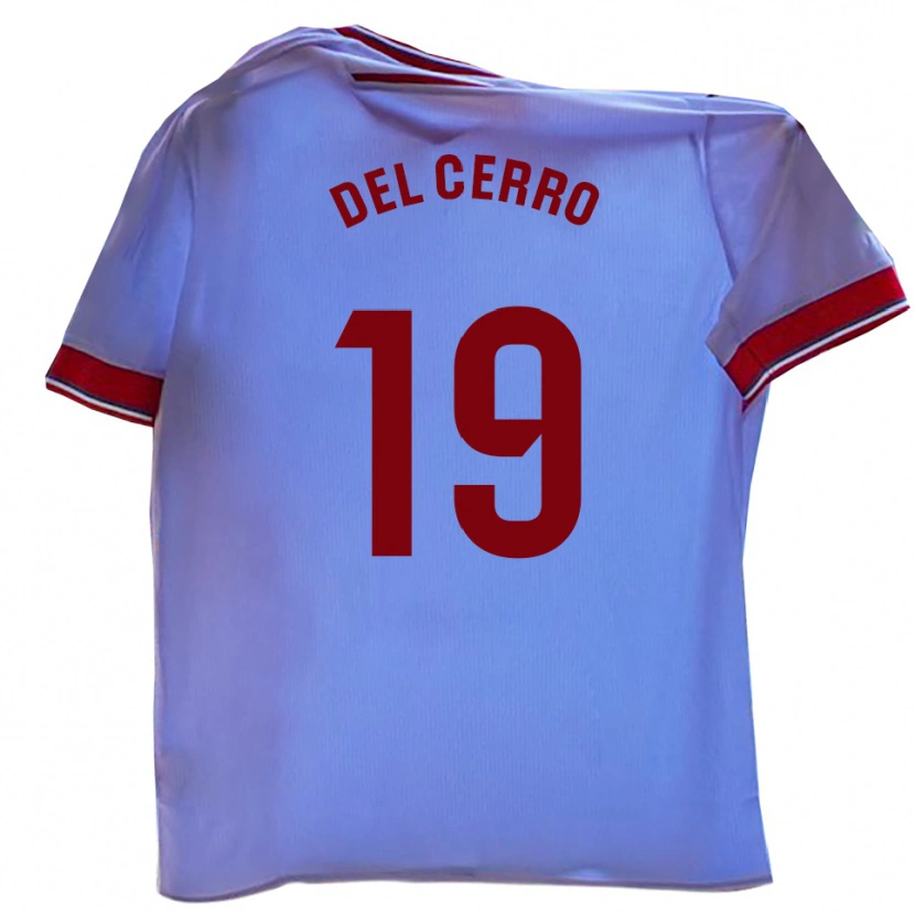 Danxen Hombre Camiseta Dani Del Cerro #19 Blanco Rojo 1ª Equipación 2025/26 La Camisa