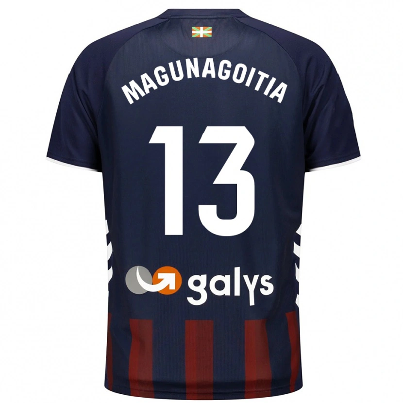 Danxen Hombre Camiseta Jonmi Magunagoitia #13 Azul Marino Rojo 1ª Equipación 2025/26 La Camisa