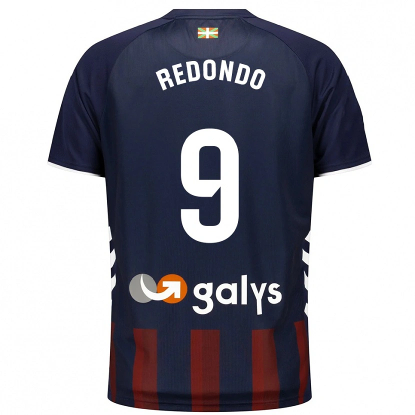 Danxen Hombre Camiseta Ekaitz Redondo #9 Azul Marino Rojo 1ª Equipación 2025/26 La Camisa