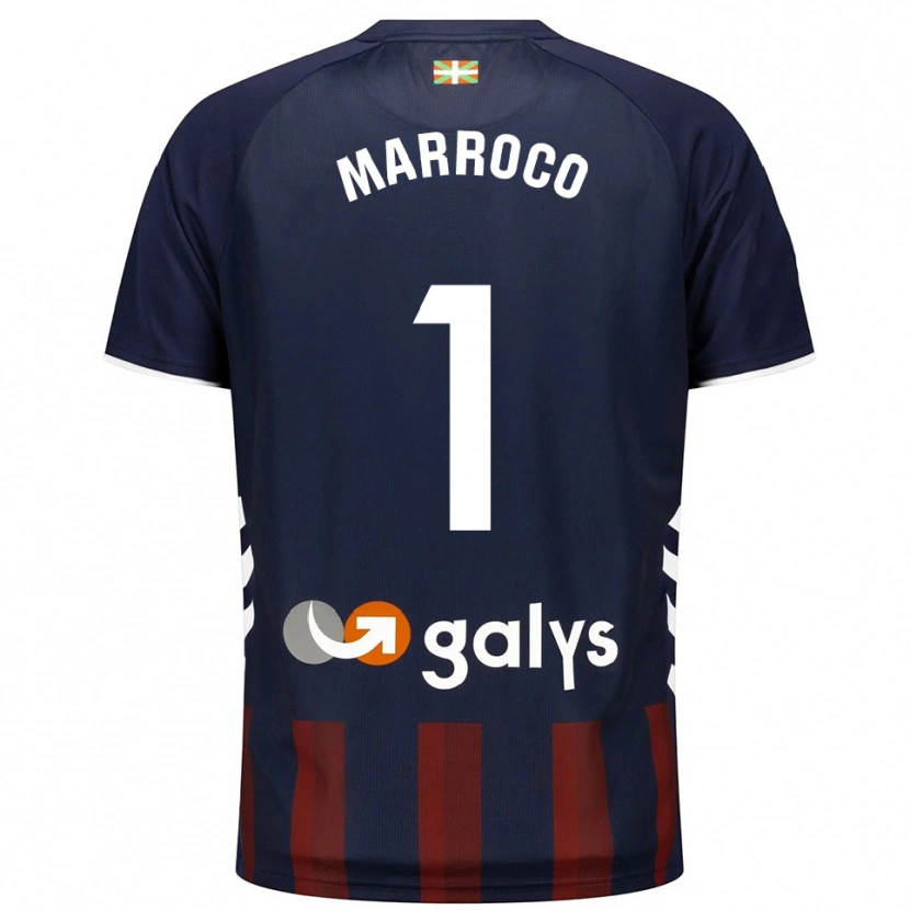 Danxen Hombre Camiseta Marc Marroco #1 Azul Marino Rojo 1ª Equipación 2025/26 La Camisa